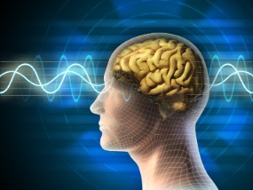 Digital image of brain waves