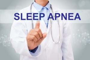 Sleep apnea dentist in The Woodlands pointing to sleep apnea. 